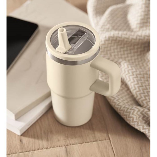 Obrázky: Béžový termohrnek s dvojitou stěnou 500 ml, Obrázek 8