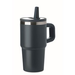 Obrázky: Tmavě modrý termohrnek s dvojitou stěnou 500 ml