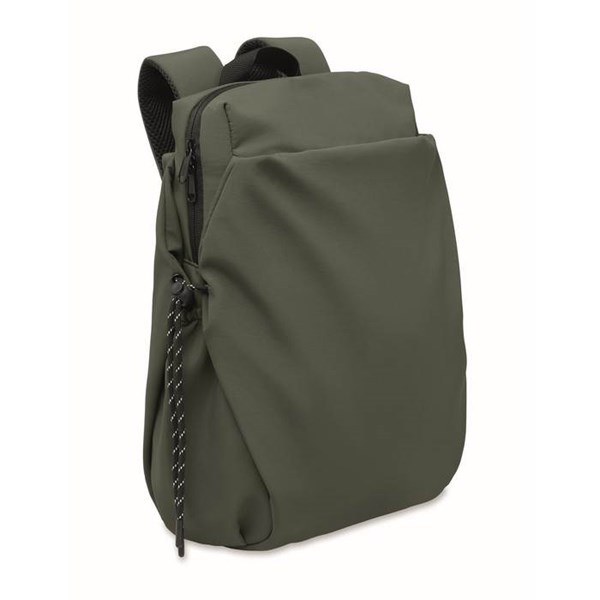 Obrázky: Tmavě zelený 16" nylonový batoh na notebook 17L