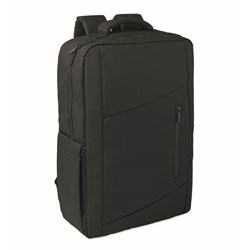 Obrázky: Černý 15" PU RPET batoh na notebook