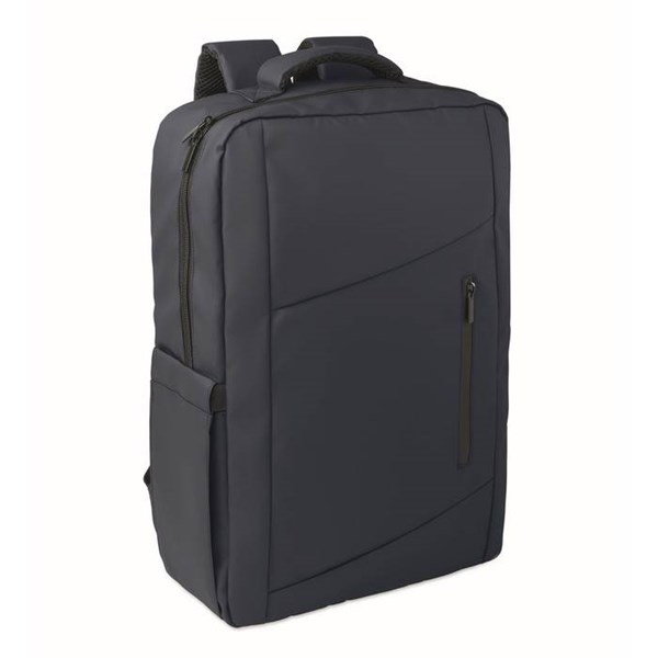 Obrázky: Modrý 15" PU RPET batoh na notebook