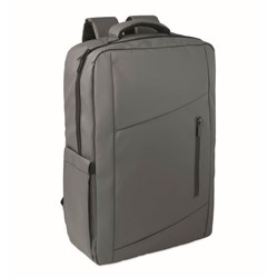 Obrázky: Kamenně šedý 15" PU RPET batoh na notebook