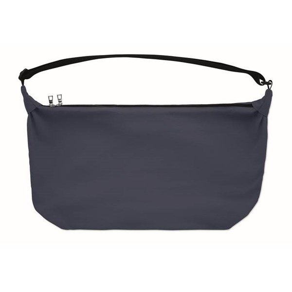 Obrázky: Modrá nylonová crossbody městská taška, Obrázek 4