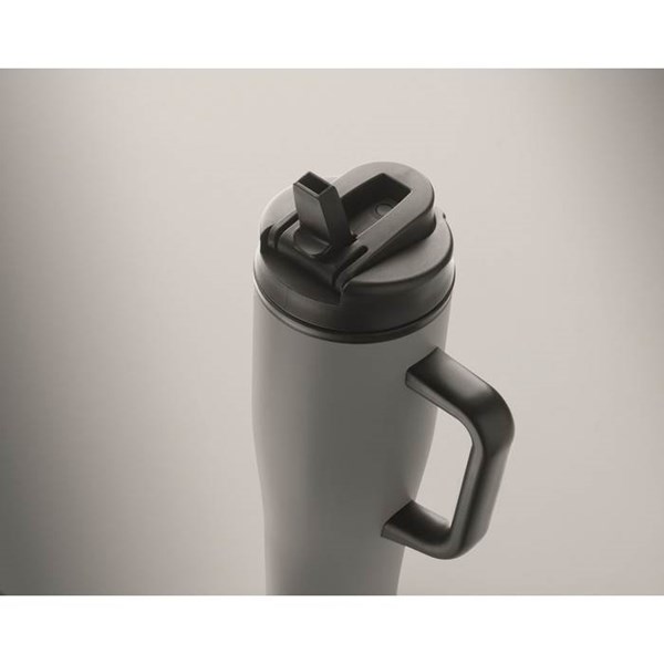 Obrázky: Šedý termohrnek s dvojitou stěnou 900 ml, Obrázek 3