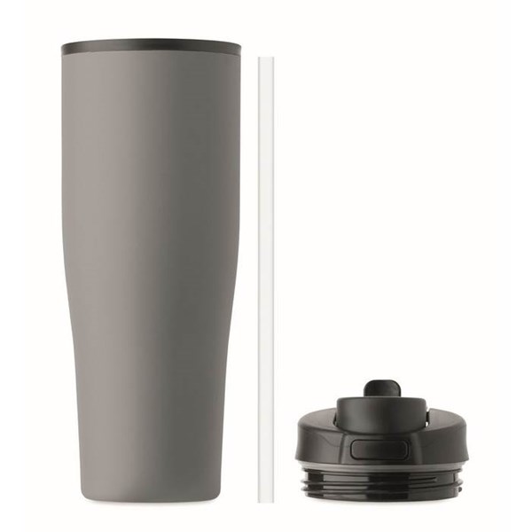 Obrázky: Šedý termohrnek s dvojitou stěnou 900 ml, Obrázek 8