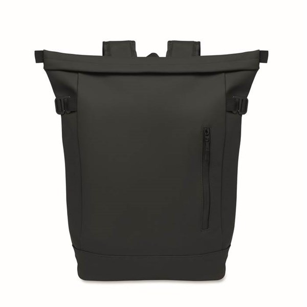Obrázky: Černý PU batoh na kolo na notebook 20L, Obrázek 3