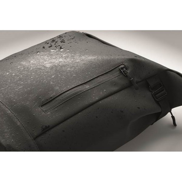 Obrázky: Černý PU batoh na kolo na notebook 20L, Obrázek 10