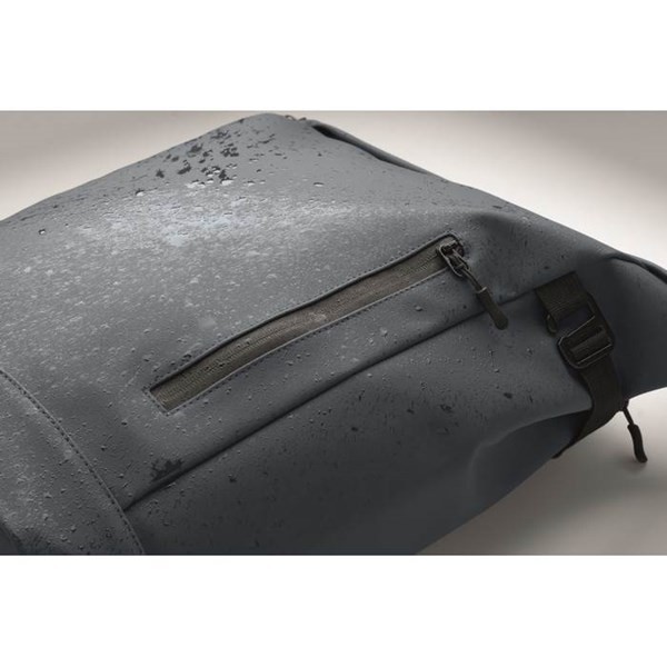 Obrázky: Modrý PU batoh na kolo na notebook 20L, Obrázek 10
