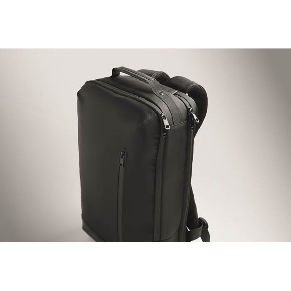 Obrázky: Černý batoh na notebook, polstrovaná záda, 15L, Obrázek 3