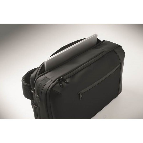 Obrázky: Černý batoh na notebook, polstrovaná záda, 15L, Obrázek 5