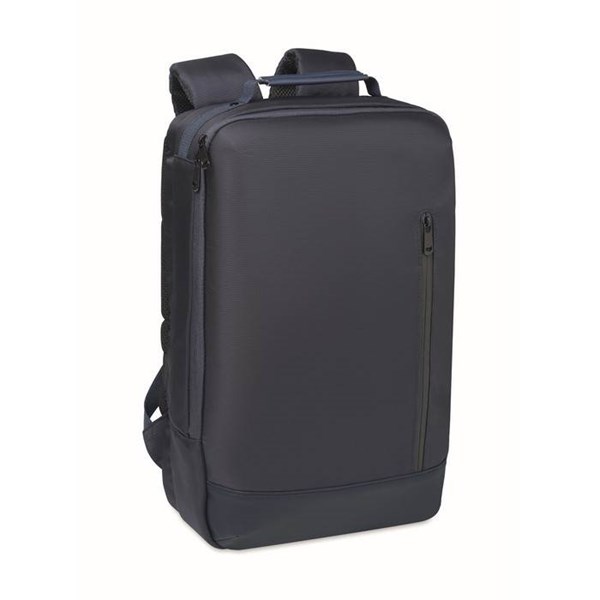 Obrázky: Modrý batoh na notebook, polstrovaná záda, 15L