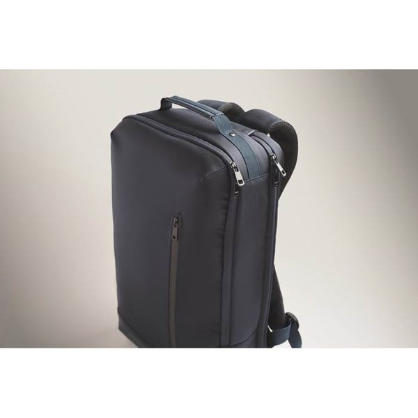 Obrázky: Modrý batoh na notebook, polstrovaná záda, 15L, Obrázek 3