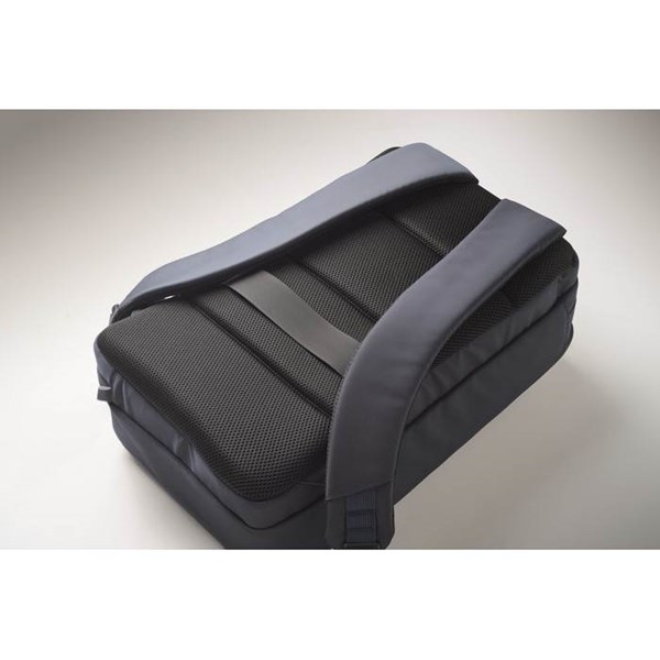 Obrázky: Modrý batoh na notebook, polstrovaná záda, 15L, Obrázek 4