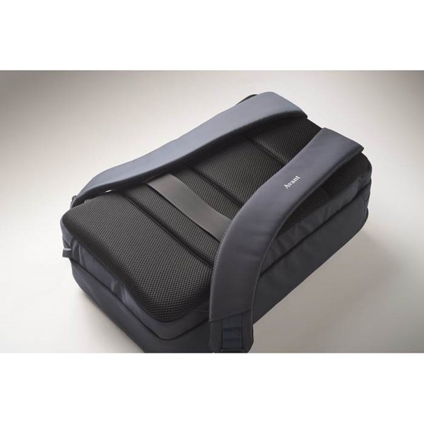 Obrázky: Modrý batoh na notebook, polstrovaná záda, 15L, Obrázek 5