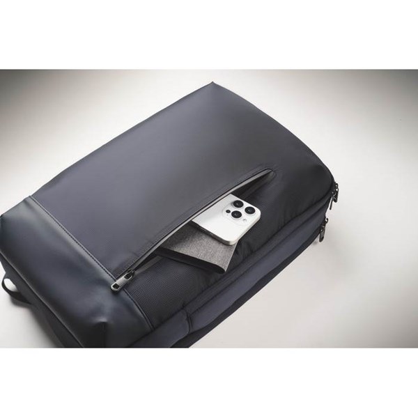 Obrázky: Modrý batoh na notebook, polstrovaná záda, 15L, Obrázek 7