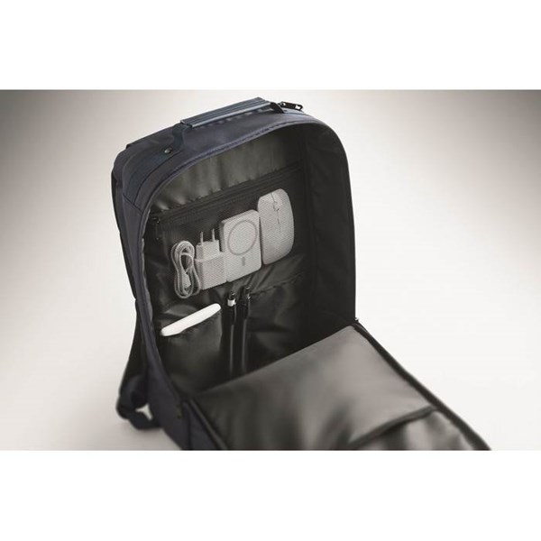 Obrázky: Modrý batoh na notebook, polstrovaná záda, 15L, Obrázek 9