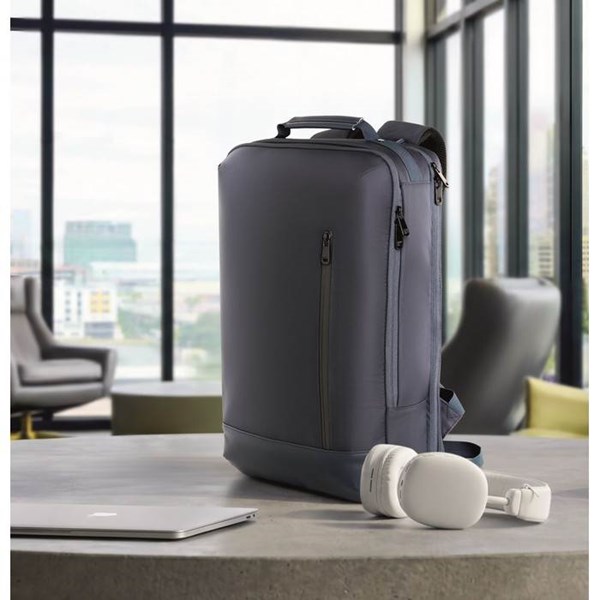 Obrázky: Modrý batoh na notebook, polstrovaná záda, 15L, Obrázek 13