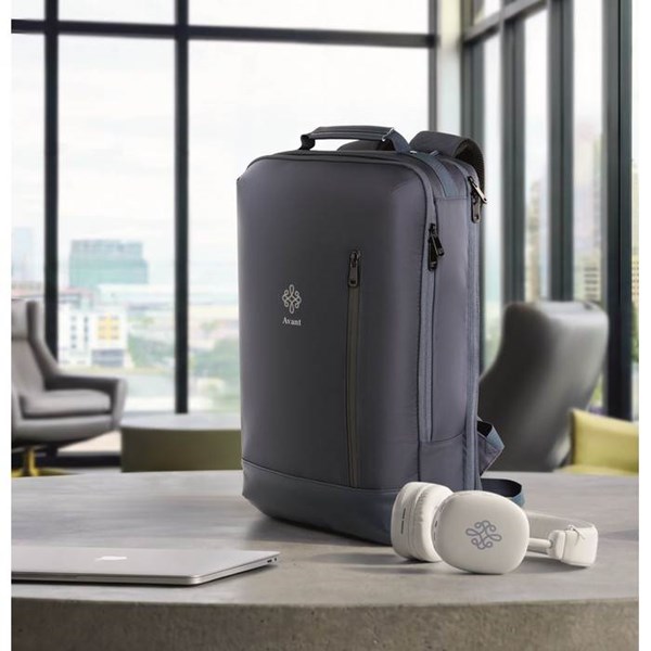 Obrázky: Modrý batoh na notebook, polstrovaná záda, 15L, Obrázek 15