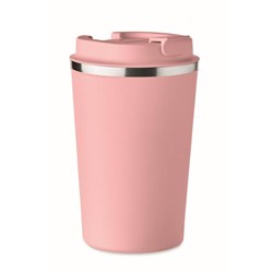 Obrázky: Světle růžový dvoustěnný pohárek 350 ml