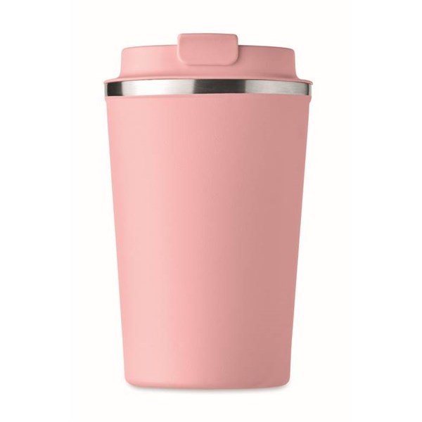 Obrázky: Světle růžový dvoustěnný pohárek 350 ml, Obrázek 2