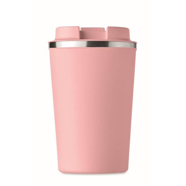 Obrázky: Světle růžový dvoustěnný pohárek 350 ml, Obrázek 3