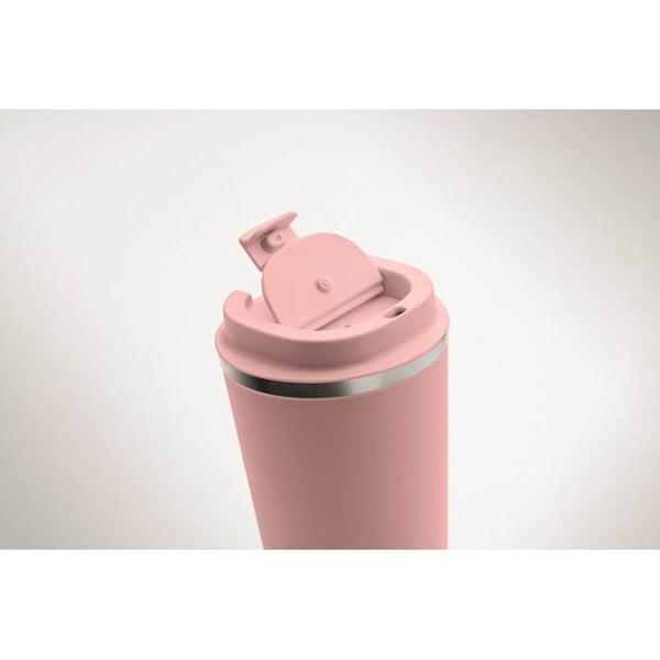 Obrázky: Světle růžový dvoustěnný pohárek 350 ml, Obrázek 5