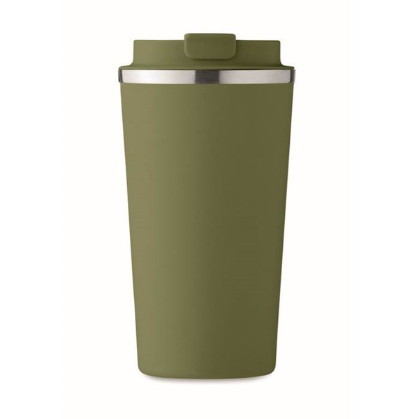 Obrázky: Dvoustěnný nerez hrnek 510 ml, tm. zelený, Obrázek 4