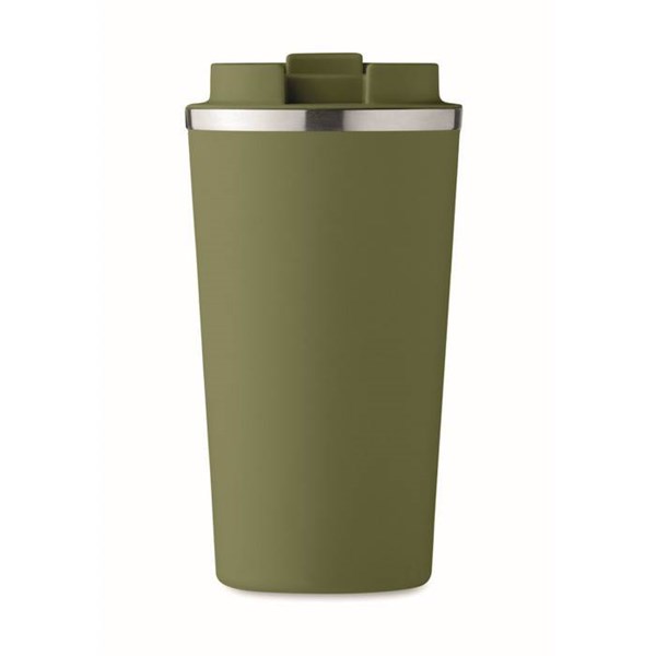 Obrázky: Dvoustěnný nerez hrnek 510 ml, tm. zelený, Obrázek 5