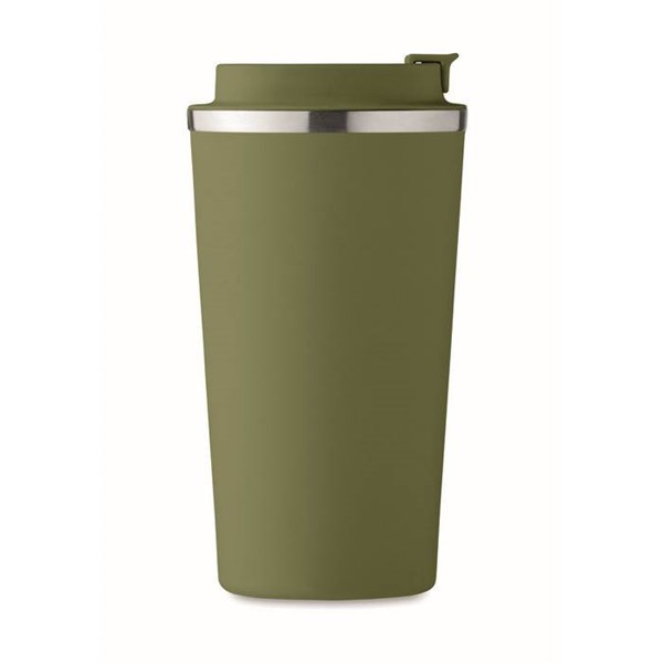 Obrázky: Dvoustěnný nerez hrnek 510 ml, tm. zelený, Obrázek 6