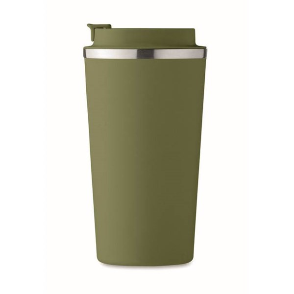 Obrázky: Dvoustěnný nerez hrnek 510 ml, tm. zelený, Obrázek 8