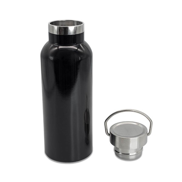 Obrázky: Dvoustěnná kovová termoska 500 ml., černá, Obrázek 3