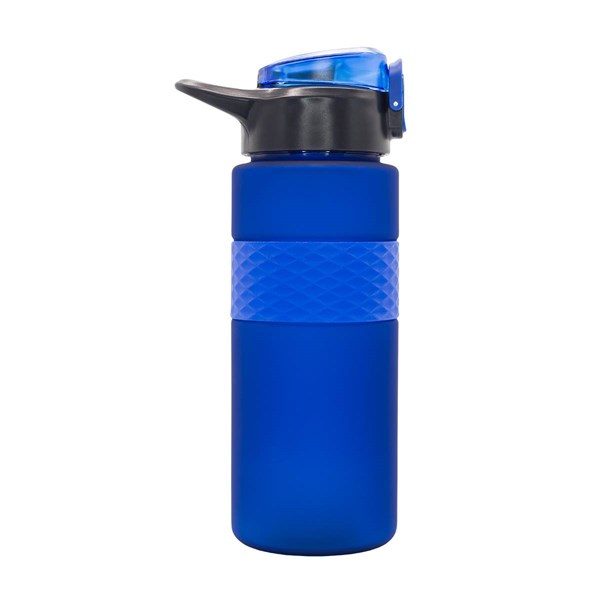 Obrázky: RPET láhev s brčkem 700 ml, tmavě modrá, Obrázek 2