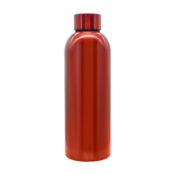 Obrázky: Jednostěnná láhev z nerez. oceli 750 ml, červená
