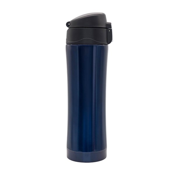 Obrázky: Tm. modrý termohrnek 400 ml, vnitřek z nerez oceli, Obrázek 2