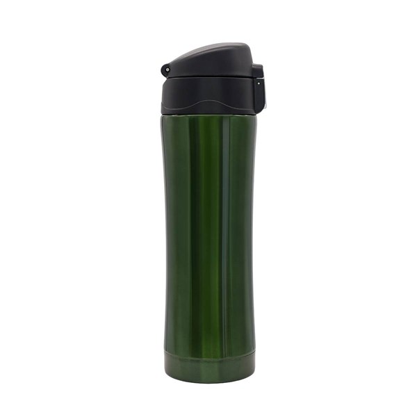Obrázky: Tm. zelený termohrnek 400 ml, vnitřek z nerez oceli, Obrázek 2