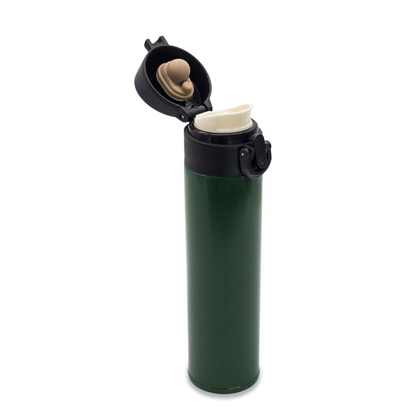 Obrázky: Tmavě zelený nerezový termohrnek/ termoska 350 ml, Obrázek 3