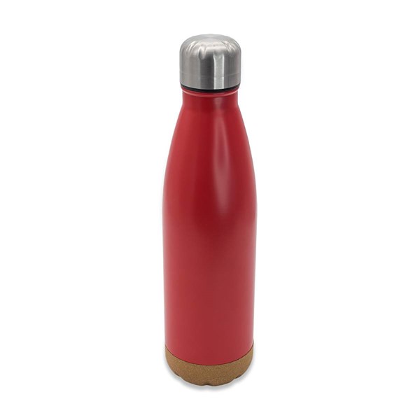 Obrázky: Červená termoska 500 ml s korkovým dnem, Obrázek 2