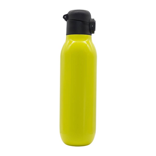 Obrázky: Dvojstěnná vakuová kov. termoska 500 ml, žlutá, Obrázek 2