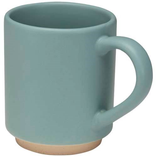 Obrázky: Keram. stohovatelný hrnek 180 ml, korálová modrá