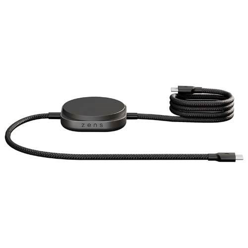 Obrázky: Zens Pro 2 140W hliníkový nabíjecí kabel 2v1, černý