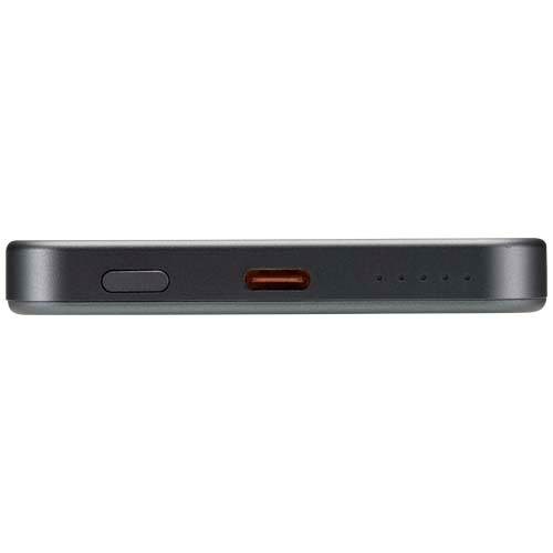 Obrázky: Magnet. powerbanka 5000mAh, rec.hliník, šedá, Obrázek 3