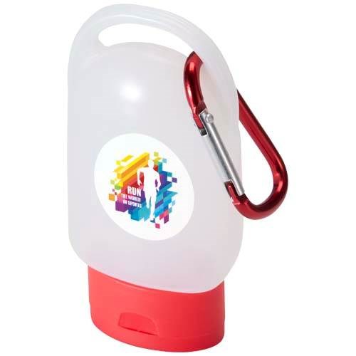 Obrázky: Mycí gel s karabinou, citrus. vůně, červená, Obrázek 2
