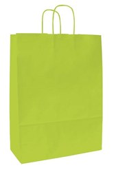 Zobrazit detaily pro Papírová taška zelená 32x13x42 cm, kroucená šňůra Obrázky: Papírová taška zelená 32x13x42 cm, kroucená šňůra