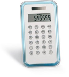 Zobrazit detaily pro Transparentní světle modrá kalkulačka dual power Obrázky: Transparentní světle modrá kalkulačka dual power