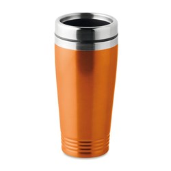 Zobrazit detaily pro Oranžový nerezový hrnek 400ml Obrázky: Oranžový nerezový hrnek 400ml