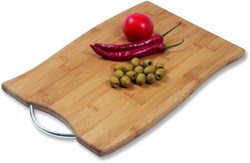 Zobrazit detaily pro Velké bambusové prkénko s kovovou rukojetí Obrázky: Velké bambusové prkénko s kovovou rukojetí