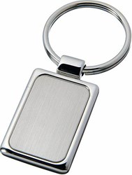 Zobrazit detaily pro Stříbrný obdélníkový kovový přívěsek na klíče Obrázky: Stříbrný obdélníkový kovový přívěsek na klíče