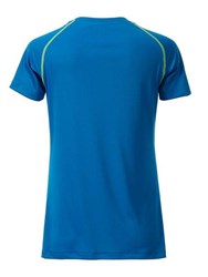 Obrázky: Dámské funkční tričko SPORT 130, sv.modrá/žlutá M