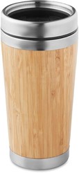Zobrazit detaily pro Bambusový dvoustěnný termohrnek 400ml Obrázky: Bambusový dvoustěnný termohrnek 400ml