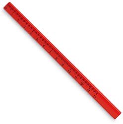 Zobrazit detaily pro Červená tesařská tužka s pravítkem 14 cm Obrázky: Červená tesařská tužka s pravítkem 14 cm